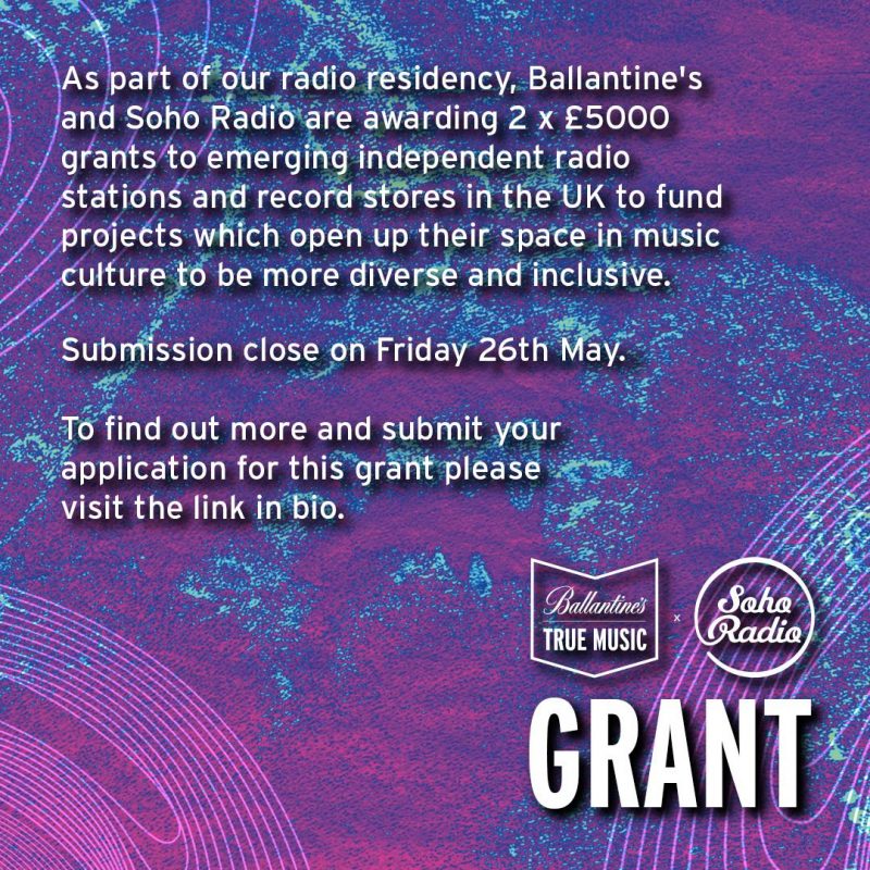 Ballantine’s True Music x Soho Radio Grant