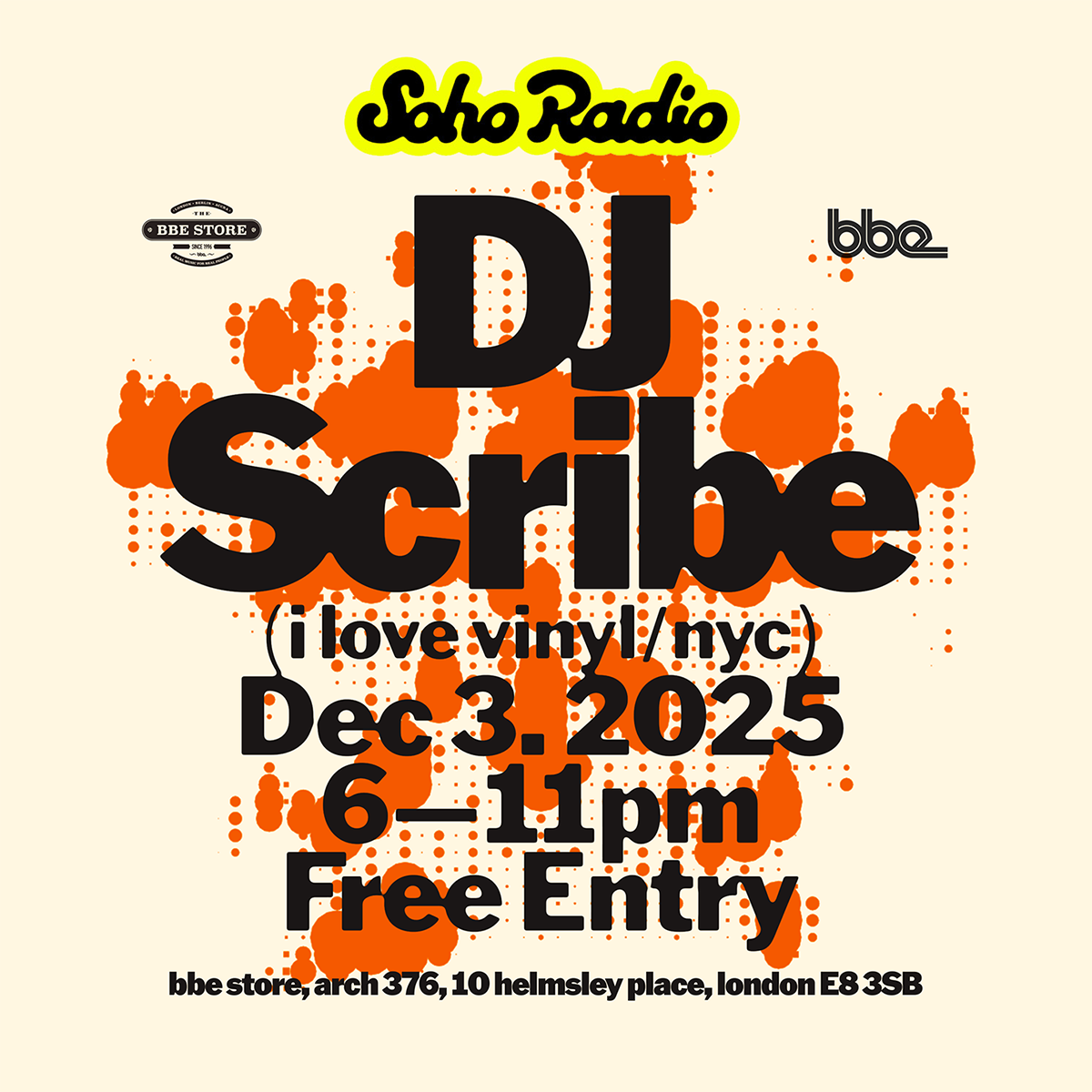 DJ Scribe Live at the BBE Store, Pt. 1 (07/01/2026) - Soho Radio